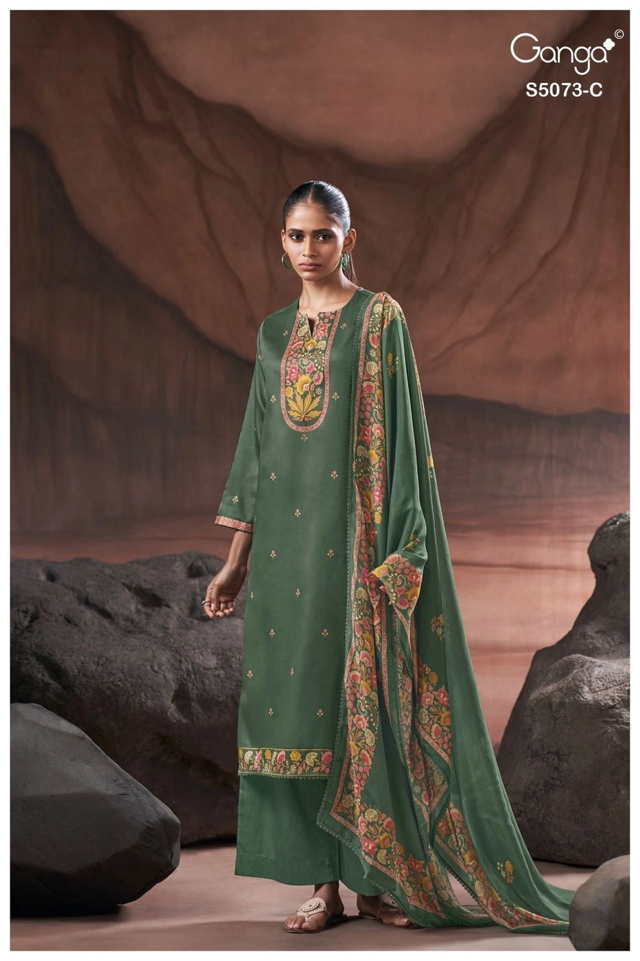 Ganga – Savela S5073(Rs.1760 per piece: total 4 piece) 2