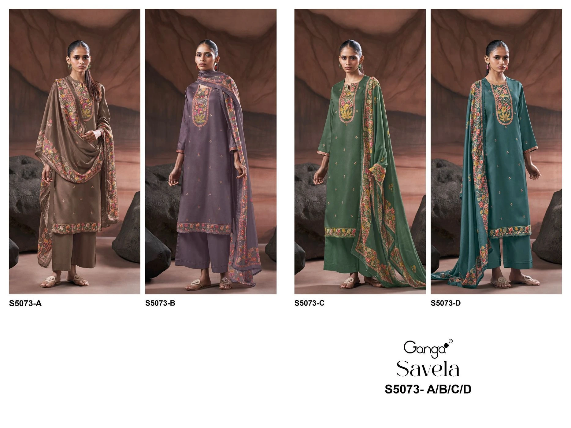 Ganga – Savela S5073(Rs.1760 per piece: total 4 piece) 10