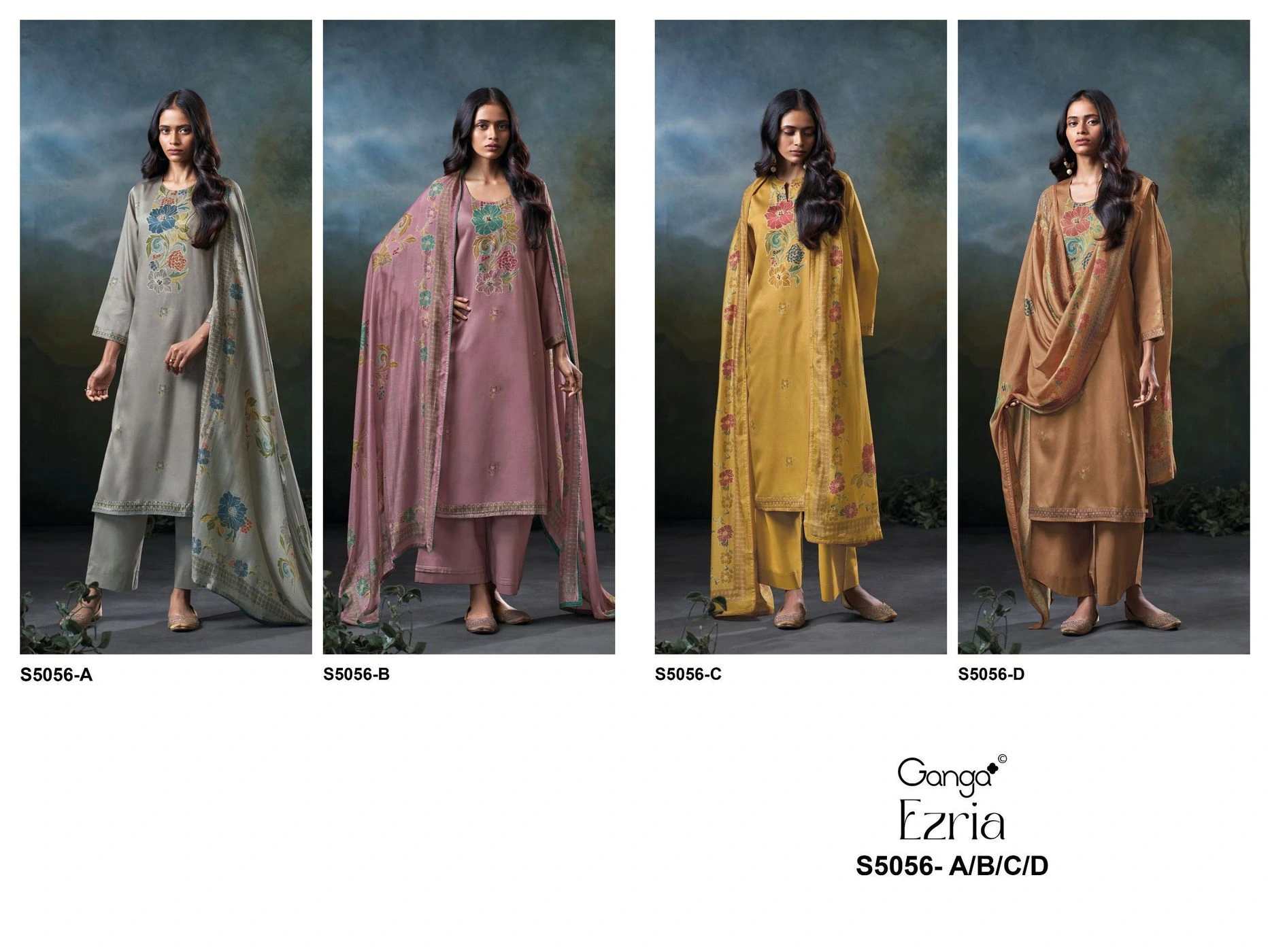 Ganga – Ezria S5056(Rs.1760 per piece: total 4 piece) 9
