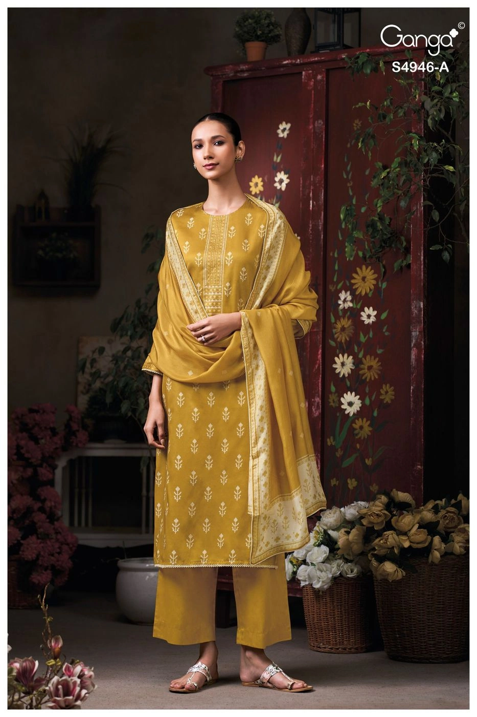 Ganga – Kairisha S4946(Rs.1760 per piece: total 4 piece) 4