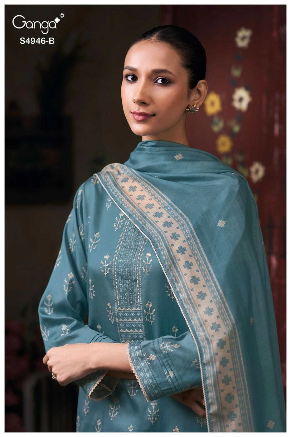 Ganga – Kairisha S4946(Rs.1760 per piece: total 4 piece) 7