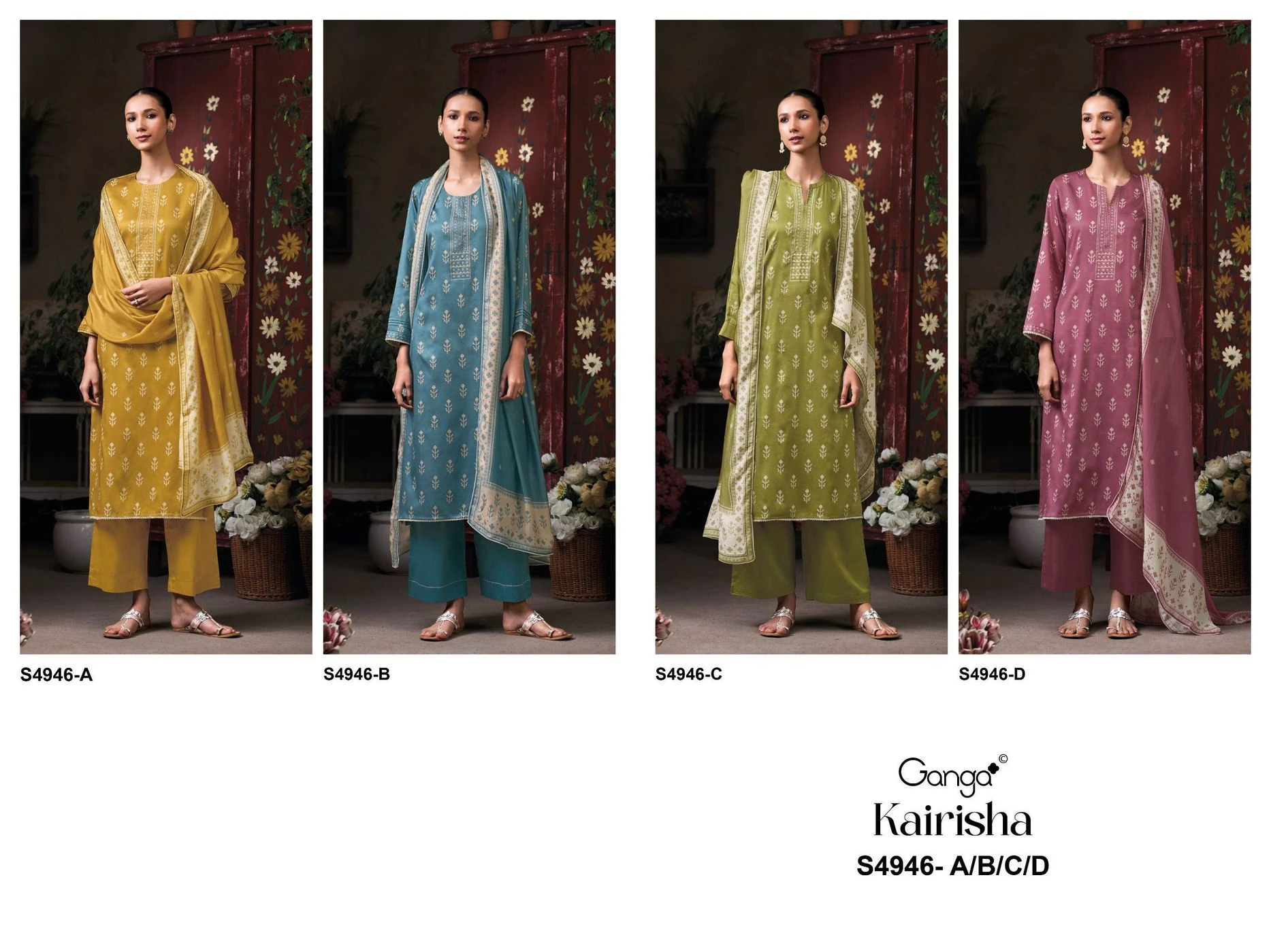 Ganga – Kairisha S4946(Rs.1760 per piece: total 4 piece) 9