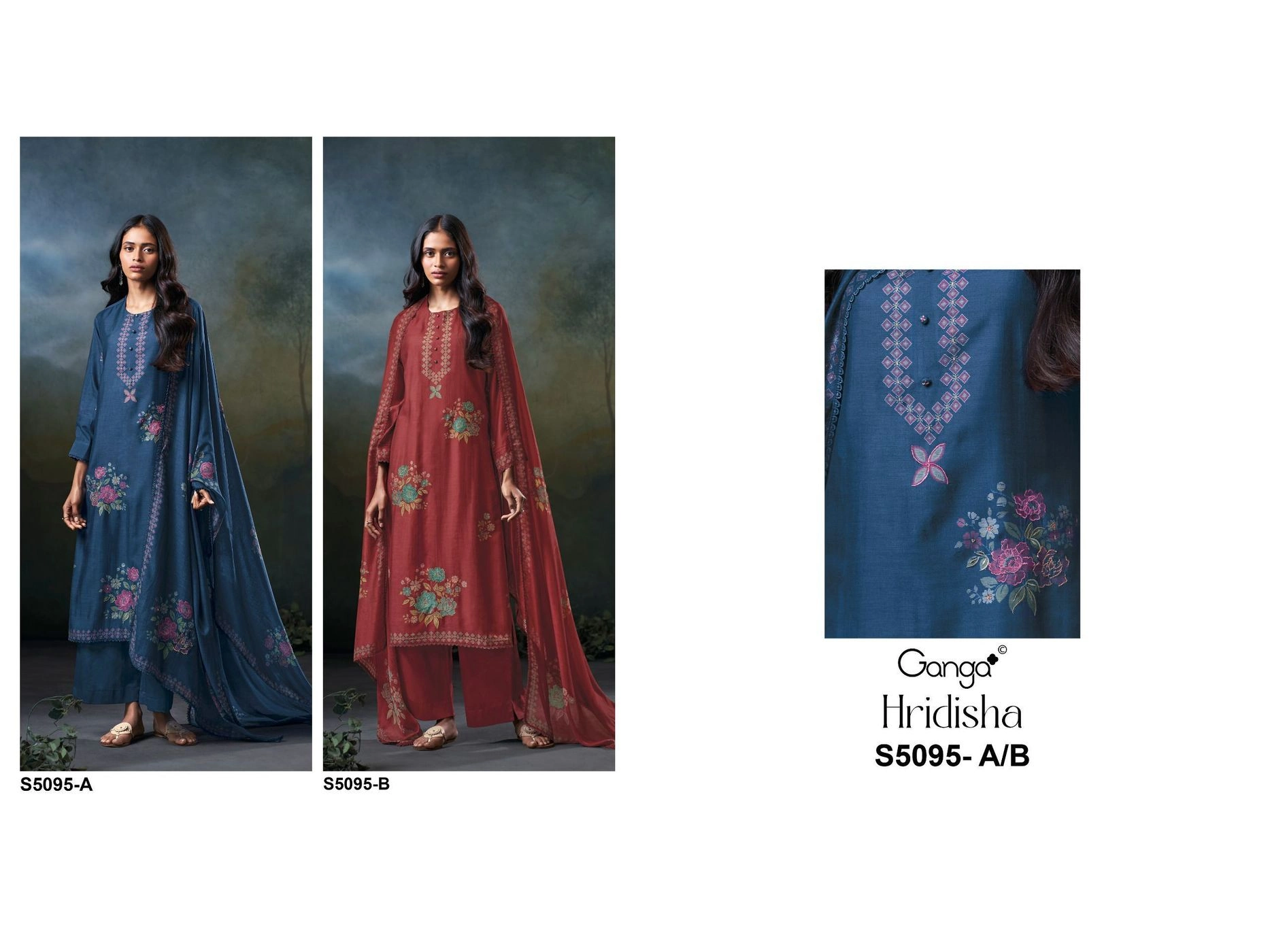 Ganga – Hridisha S5095(Rs.2230 per piece: total 2 piece 5