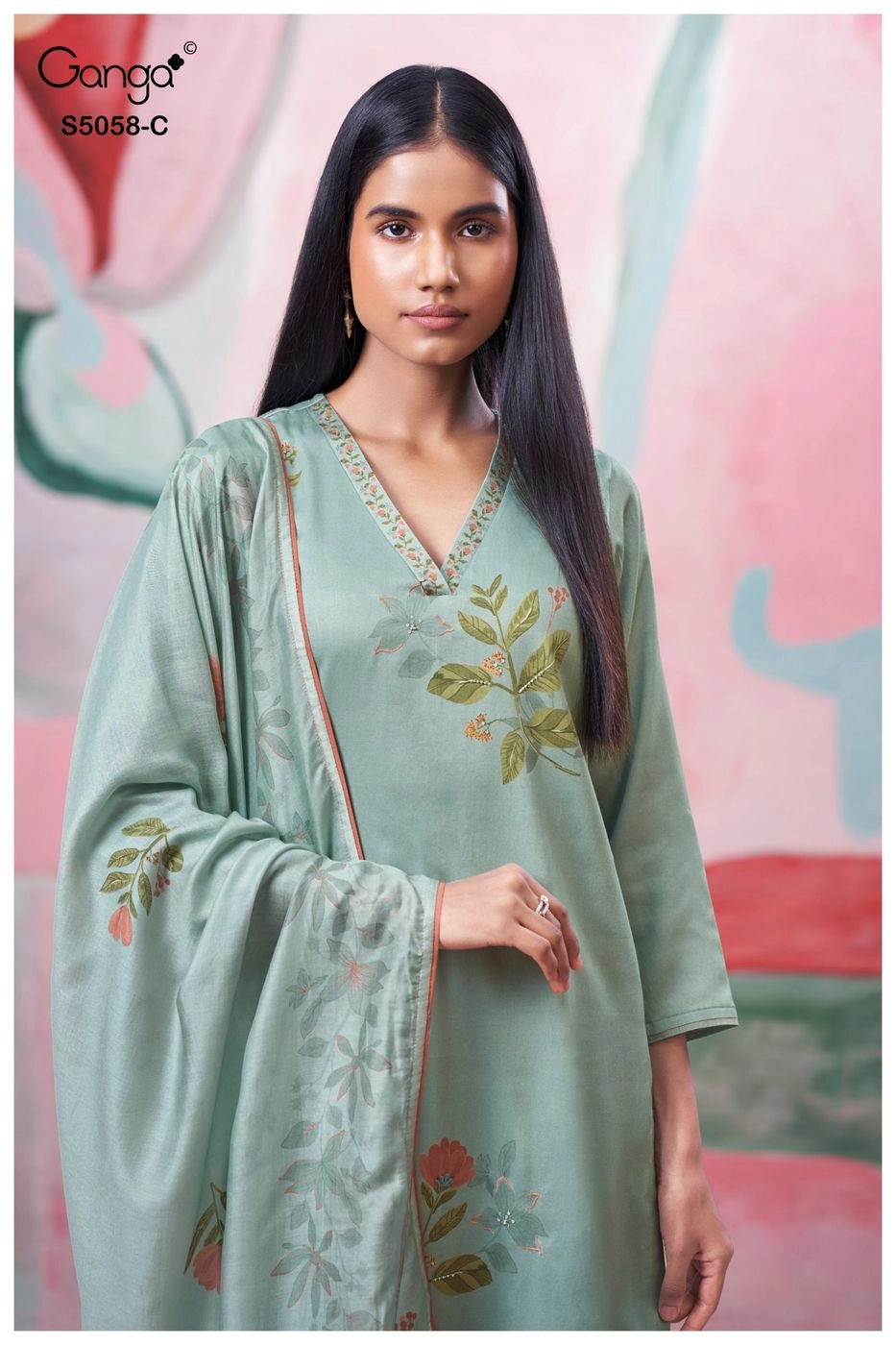 Ganga – Elysia S5058(Rs.1760 per piece: total 4 piece) 5