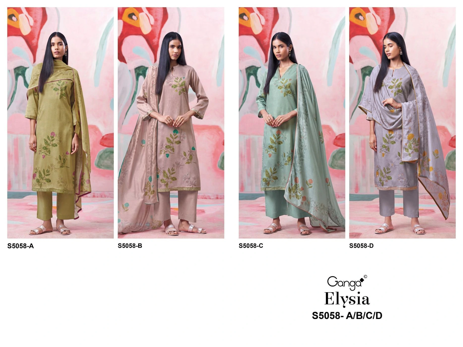 Ganga – Elysia S5058(Rs.1760 per piece: total 4 piece) 10