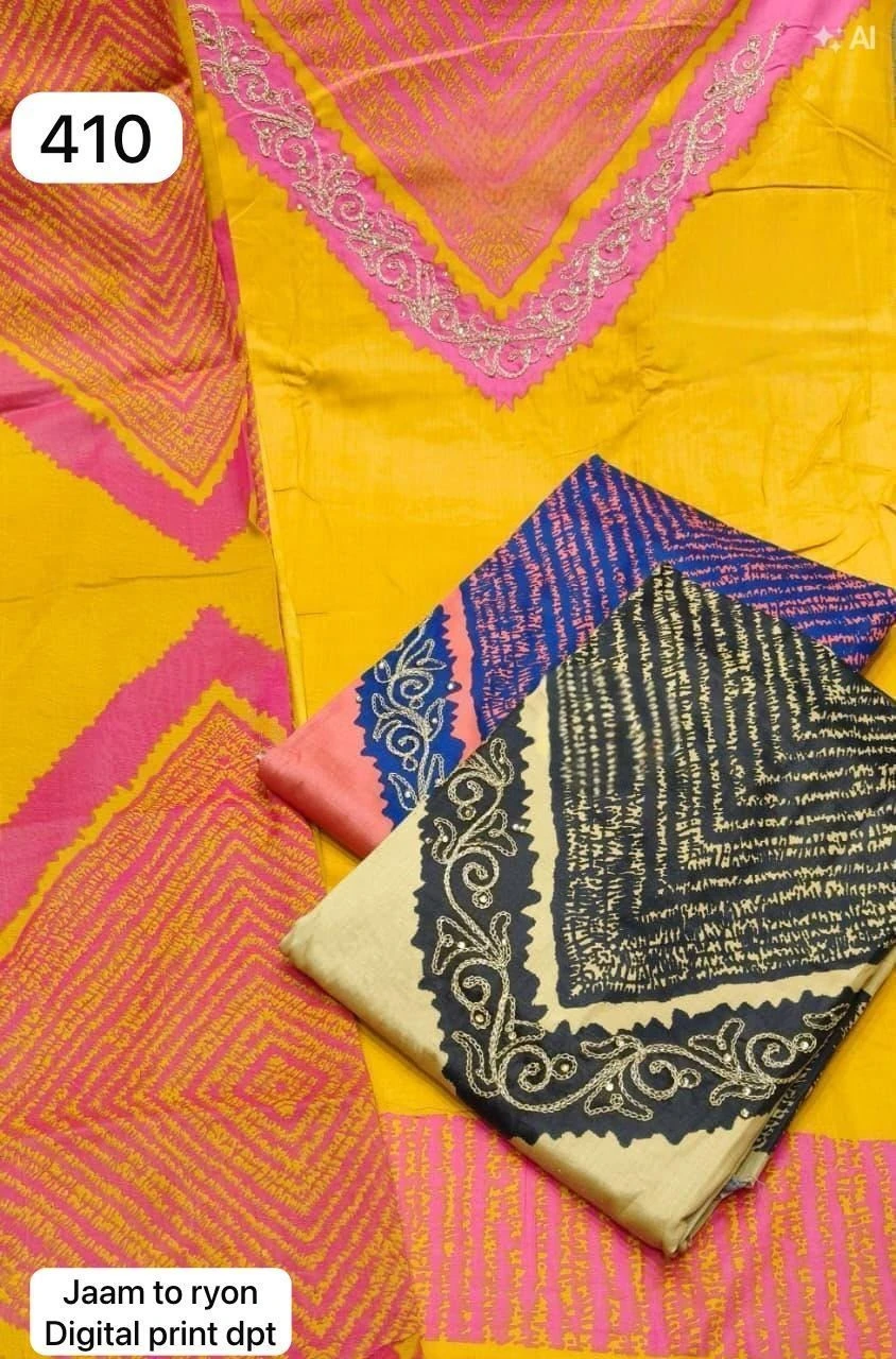 Jaam to ryon
Digital print dpt a (Rs. 410 per piece: total 3 piece)