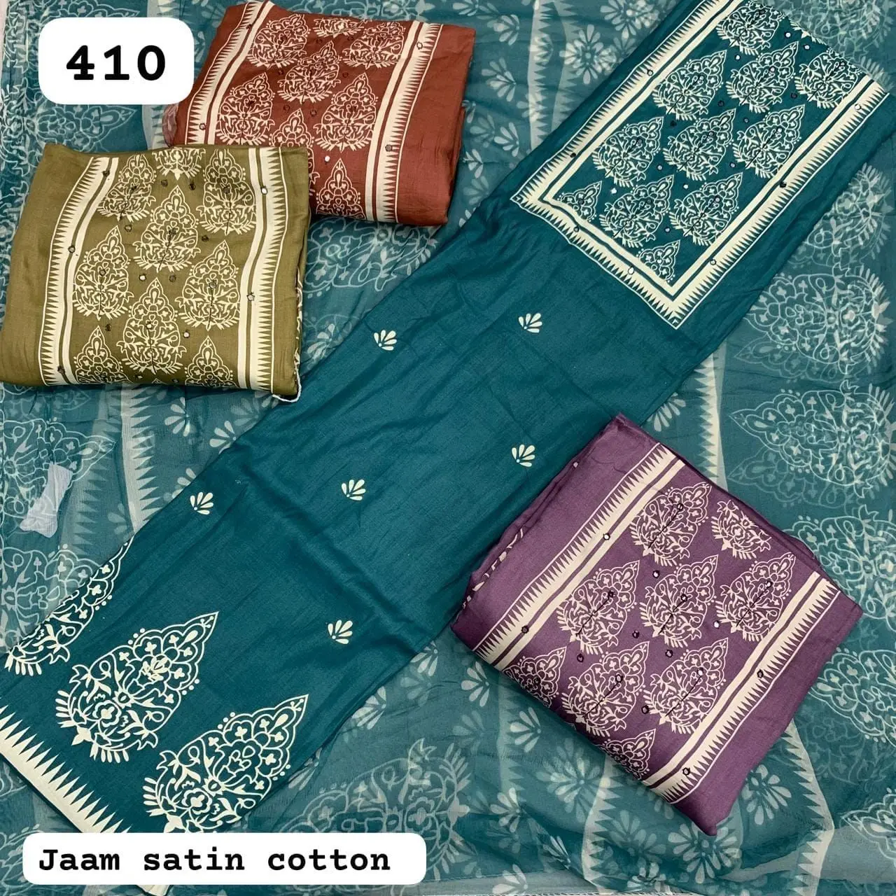 Jaam satin cotton (Rs.410 per piece: total 4 piece)