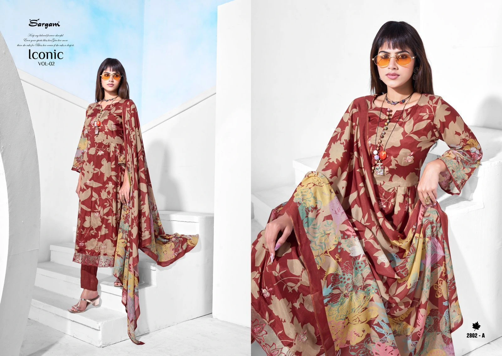 SARGAM PRINTS-ICONIC VOL-2(Rs.1375 per piece: total 6 piece) 1