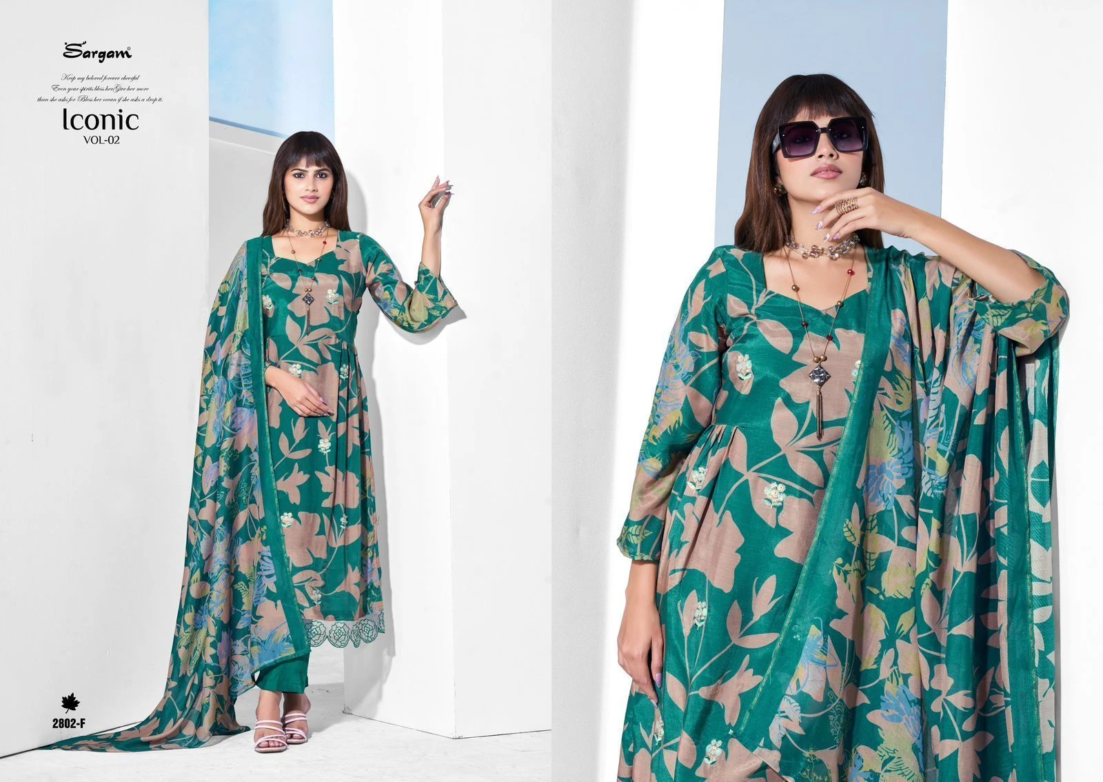 SARGAM PRINTS-ICONIC VOL-2(Rs.1375 per piece: total 6 piece) 2