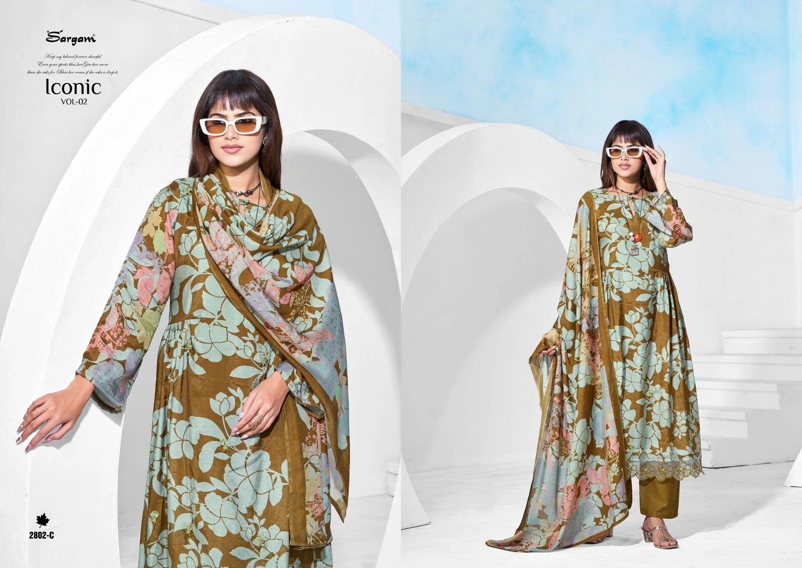 SARGAM PRINTS-ICONIC VOL-2(Rs.1375 per piece: total 6 piece) 3