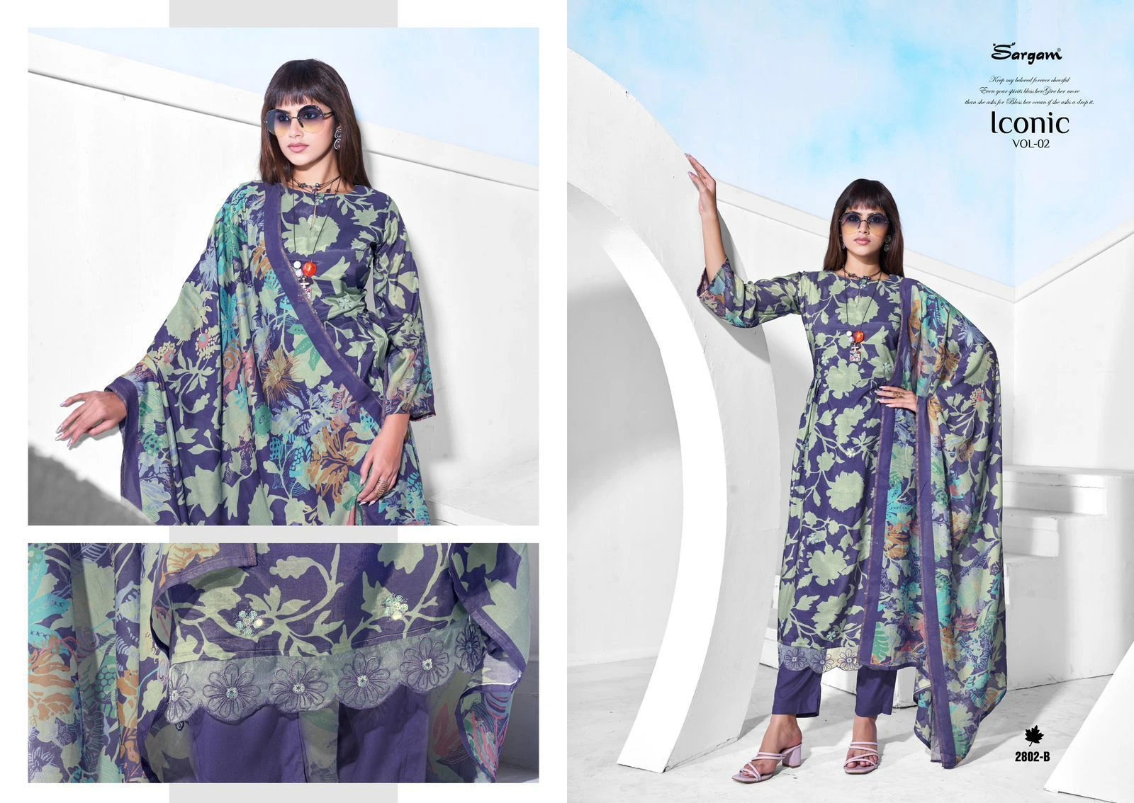 SARGAM PRINTS-ICONIC VOL-2(Rs.1375 per piece: total 6 piece) 5