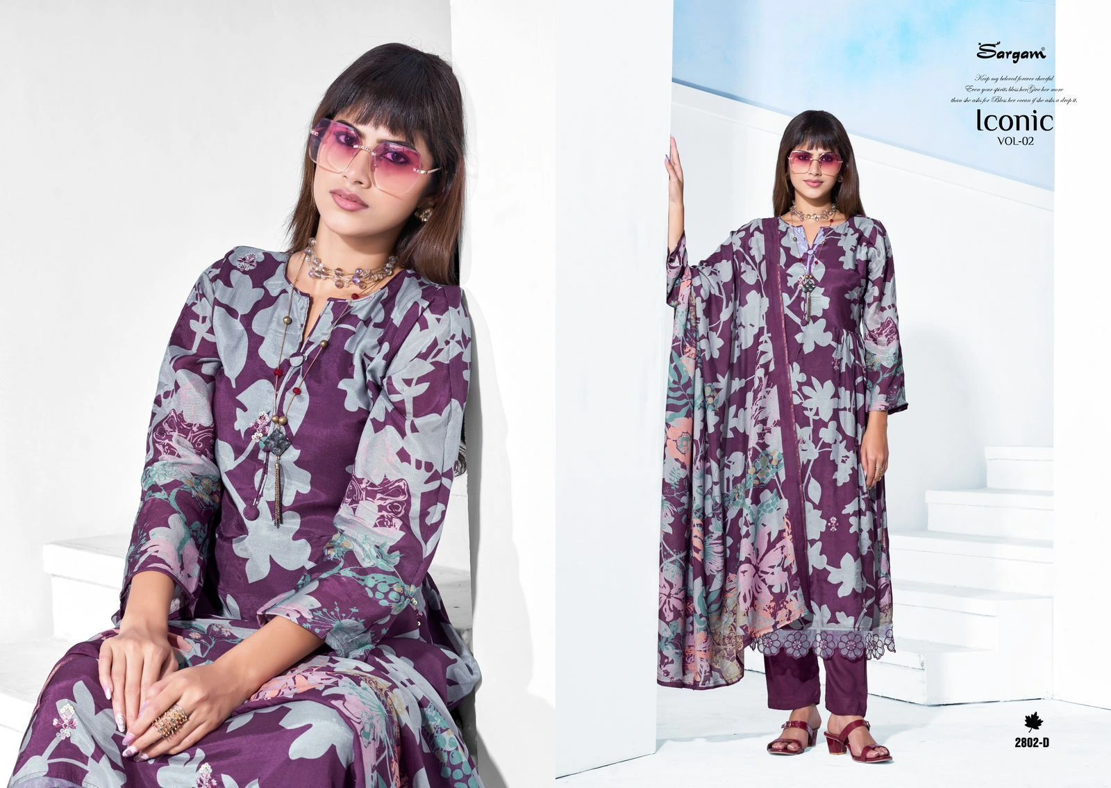 SARGAM PRINTS-ICONIC VOL-2(Rs.1375 per piece: total 6 piece) 6