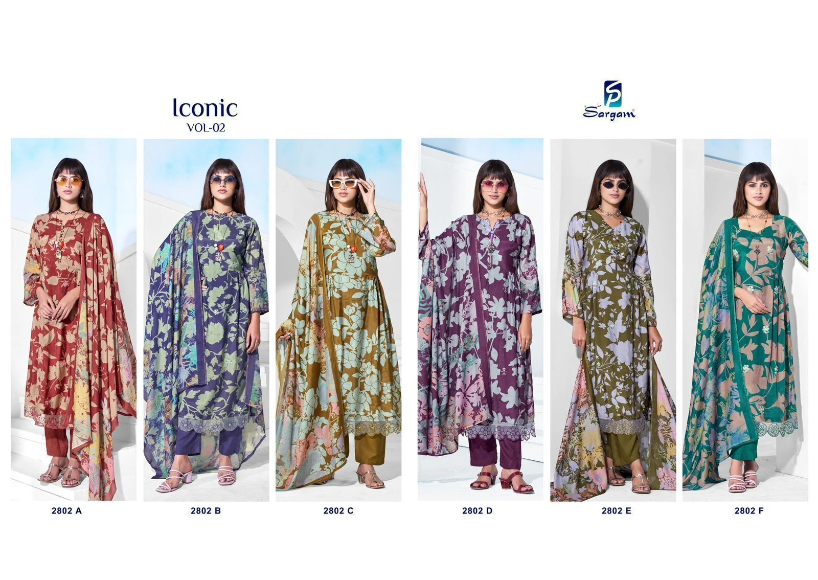 SARGAM PRINTS-ICONIC VOL-2(Rs.1375 per piece: total 6 piece) 8