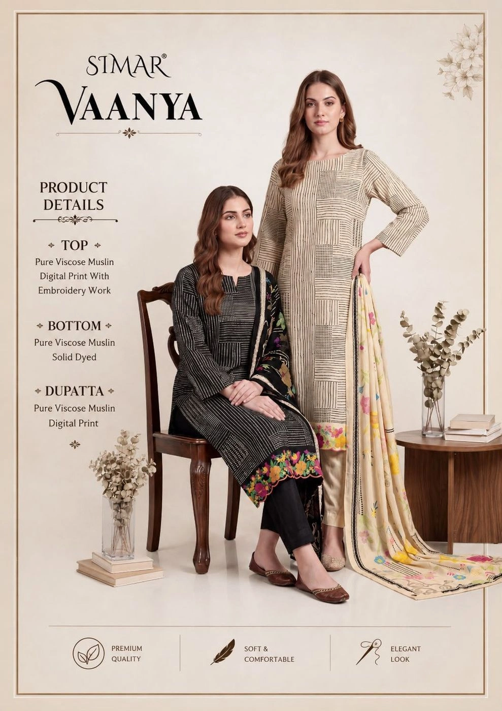 Simar Glossy Vaanya Muslin(Rs.1495 per piece: total 2 piece) 3