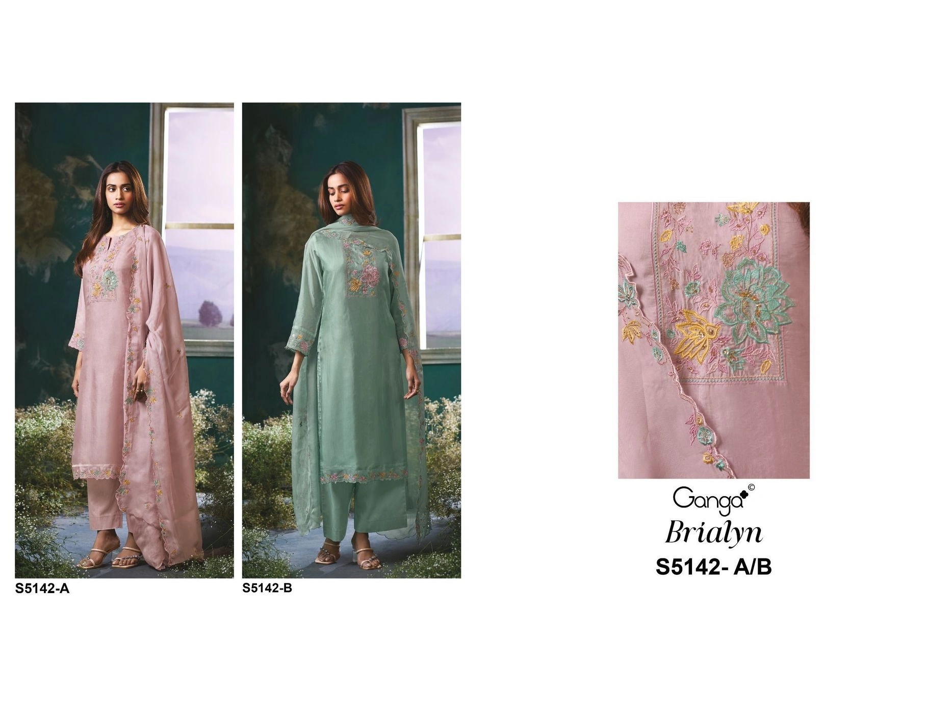 Ganga-Brialyn
S5142(Rs.2650 per piece: total 2 piece) 5