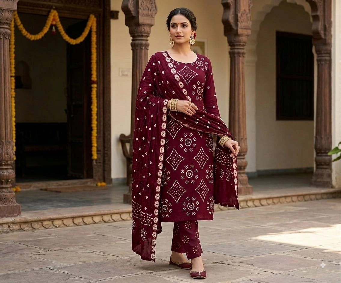 Baatik mela-Ethnic Self Bandhej Special(Rs.630 per piece: total 5 piece) 1