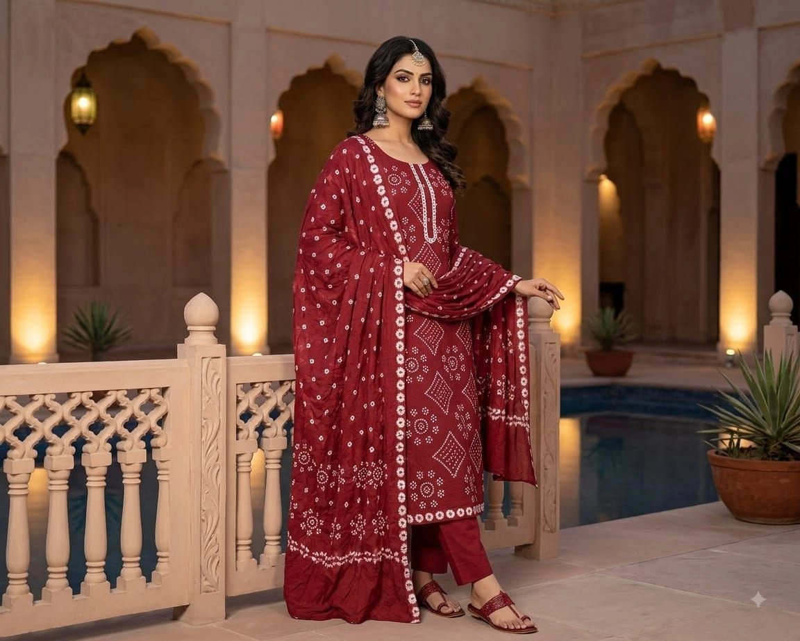 Baatik mela-Ethnic Self Bandhej Special(Rs.630 per piece: total 5 piece) 2