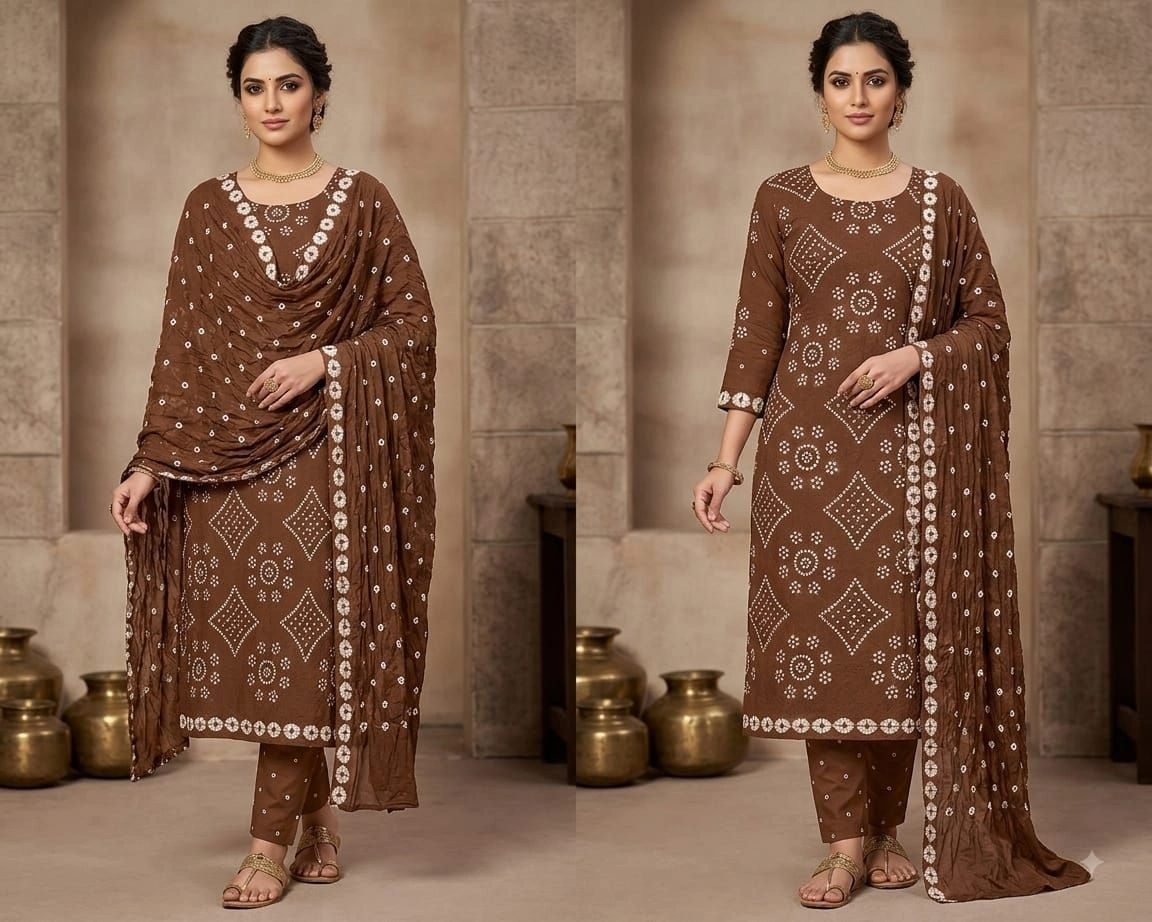 Baatik mela-Ethnic Self Bandhej Special(Rs.630 per piece: total 5 piece) 5