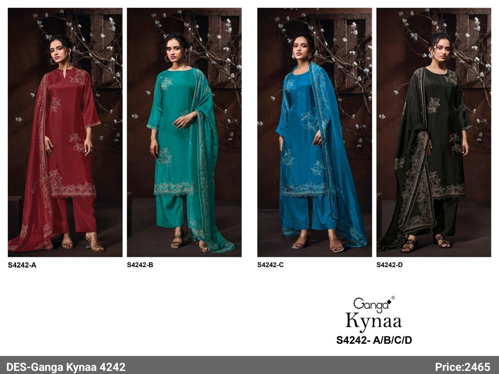 Ganga-Kynaa S4242(Rs.2465 per piece: total 4 piece) 1