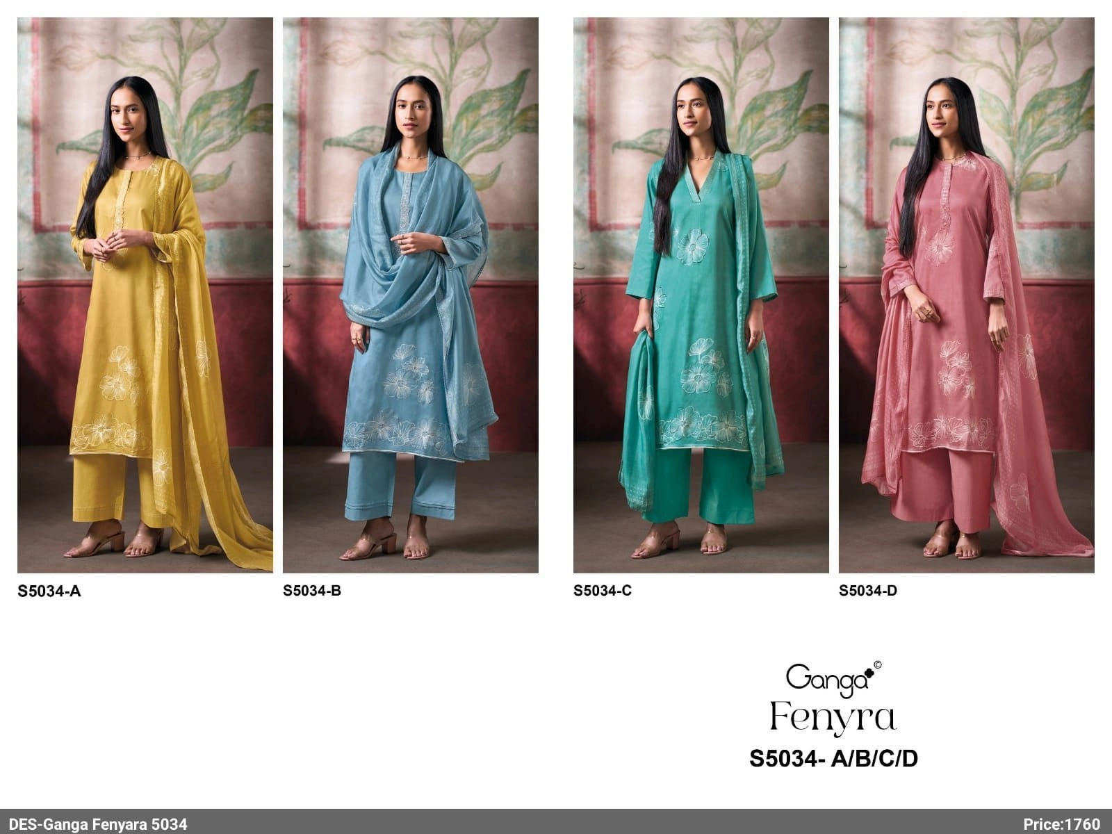 Ganga-Fenyra S5034(Rs.1760 per piece: total 4 piece) 1