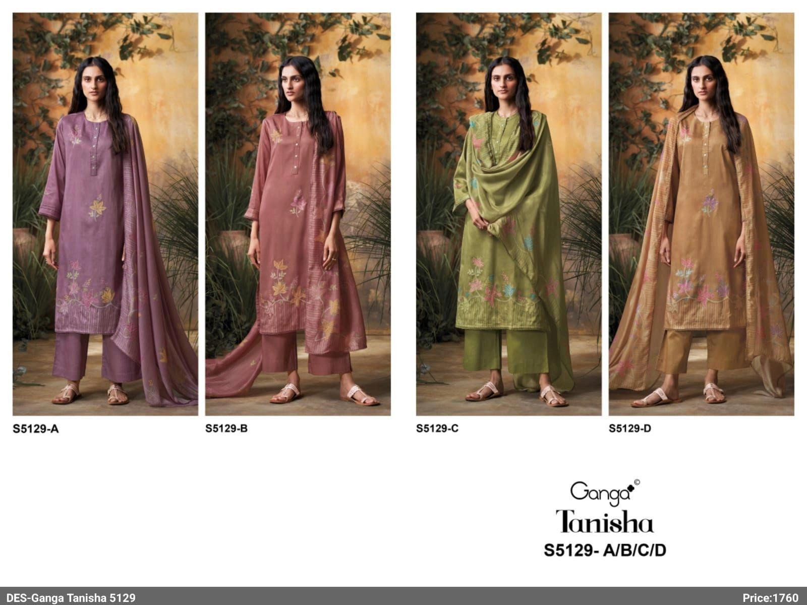 Ganga-Tanisha S5129(Rs.1760 per piece: total 4 piece) 1