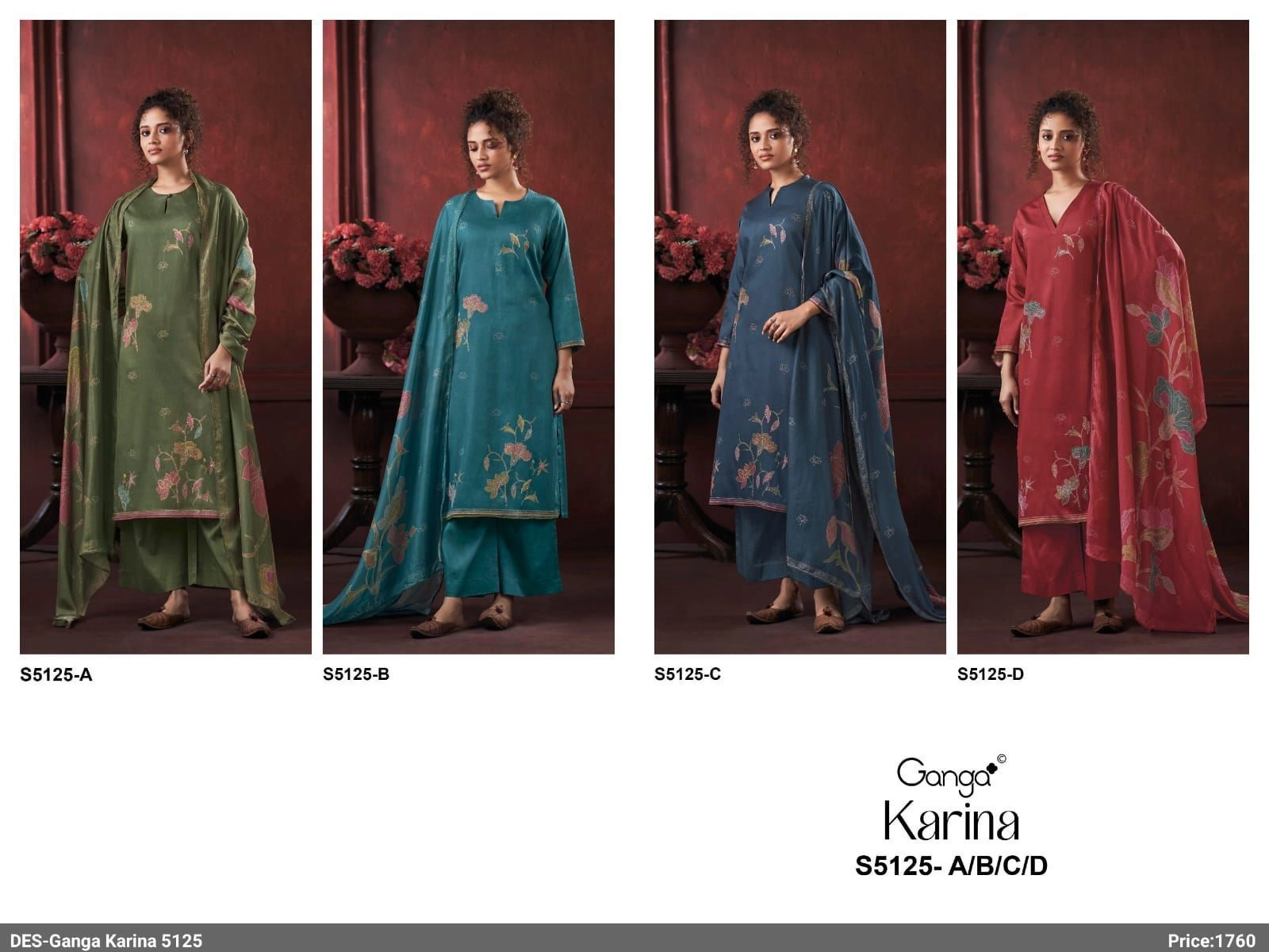 Ganga-Karina
S5125(Rs.1760 per piece:, total 4 piece) 1