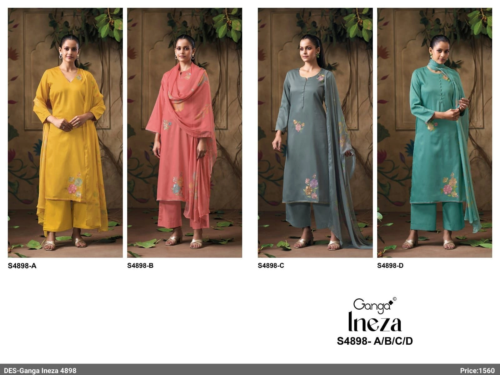 Ganga-Ineza S4898(Rs.1560 per piece: total 4 piece) 1