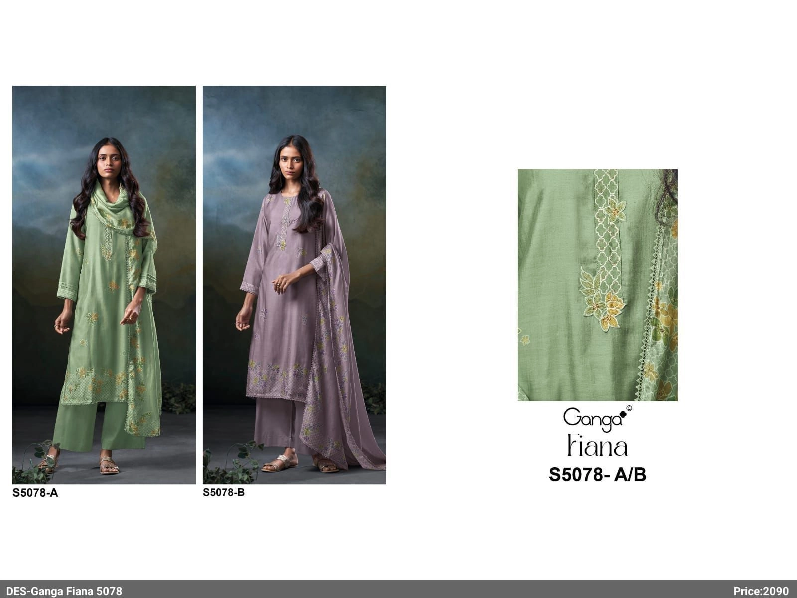 Ganga-Fiana S5078(Rs.2090 per piece: total 2 piece) 1