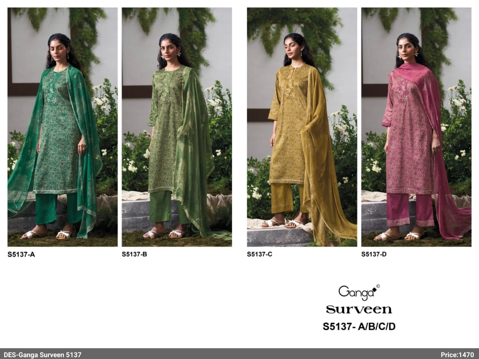 Ganga-Surveen S5137(Rs.1470 per piece: total 4 piece) 1