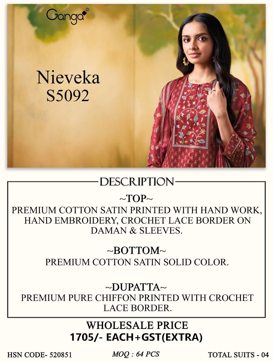 GANGA – NieVeka S5092(Rs.1705 per piece: total 4 piece) 10