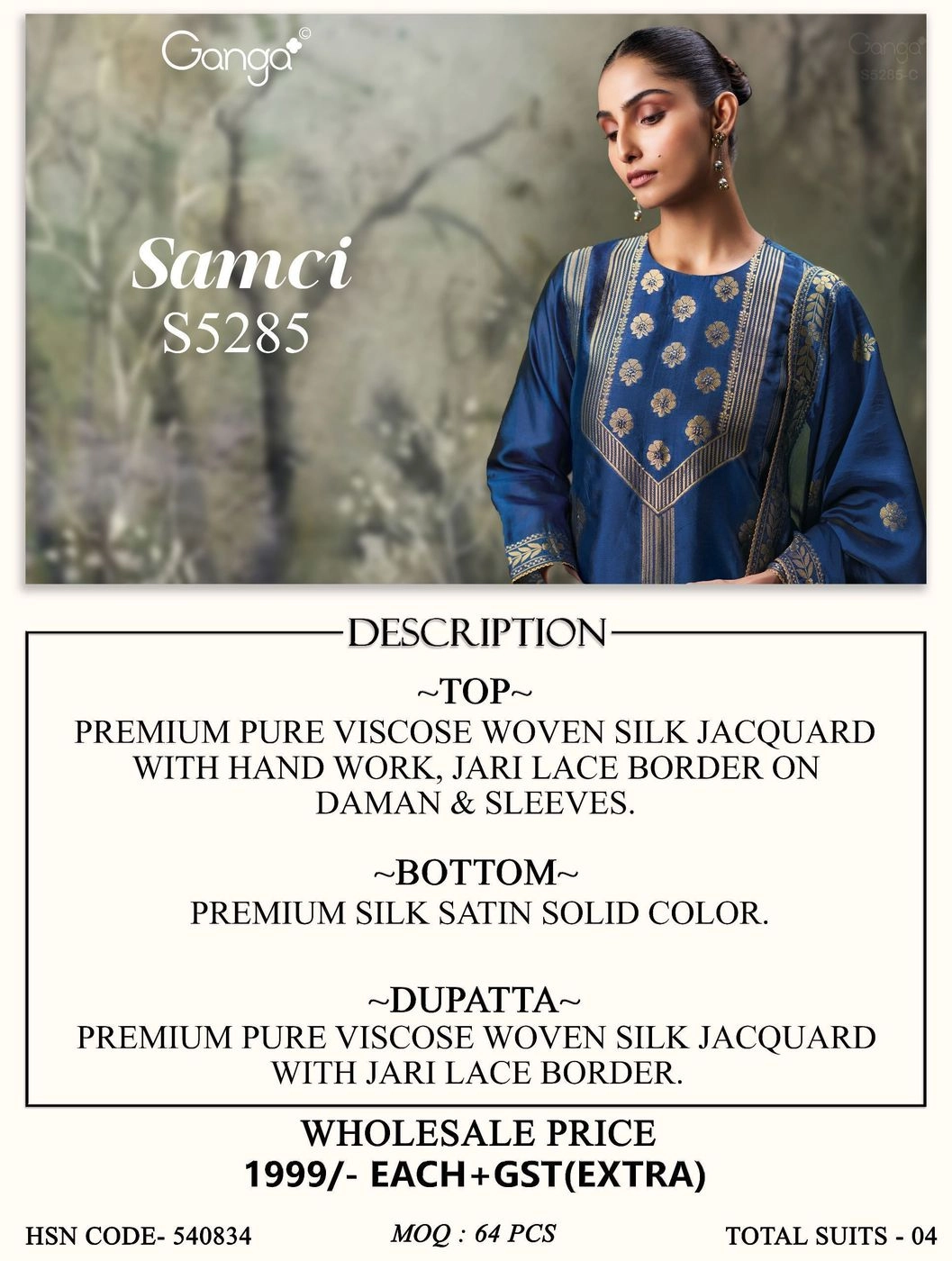 GANGA – Samci S5285(Rs.1999 per piece: total 4 piece) 10
