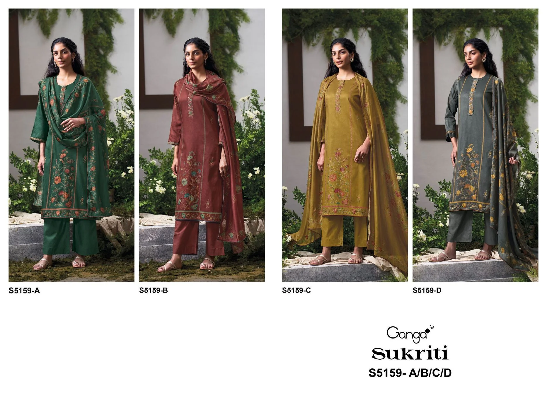 Ganga-Sukriti
S5159(Rs.1760 per piece: total 4 piece) 9