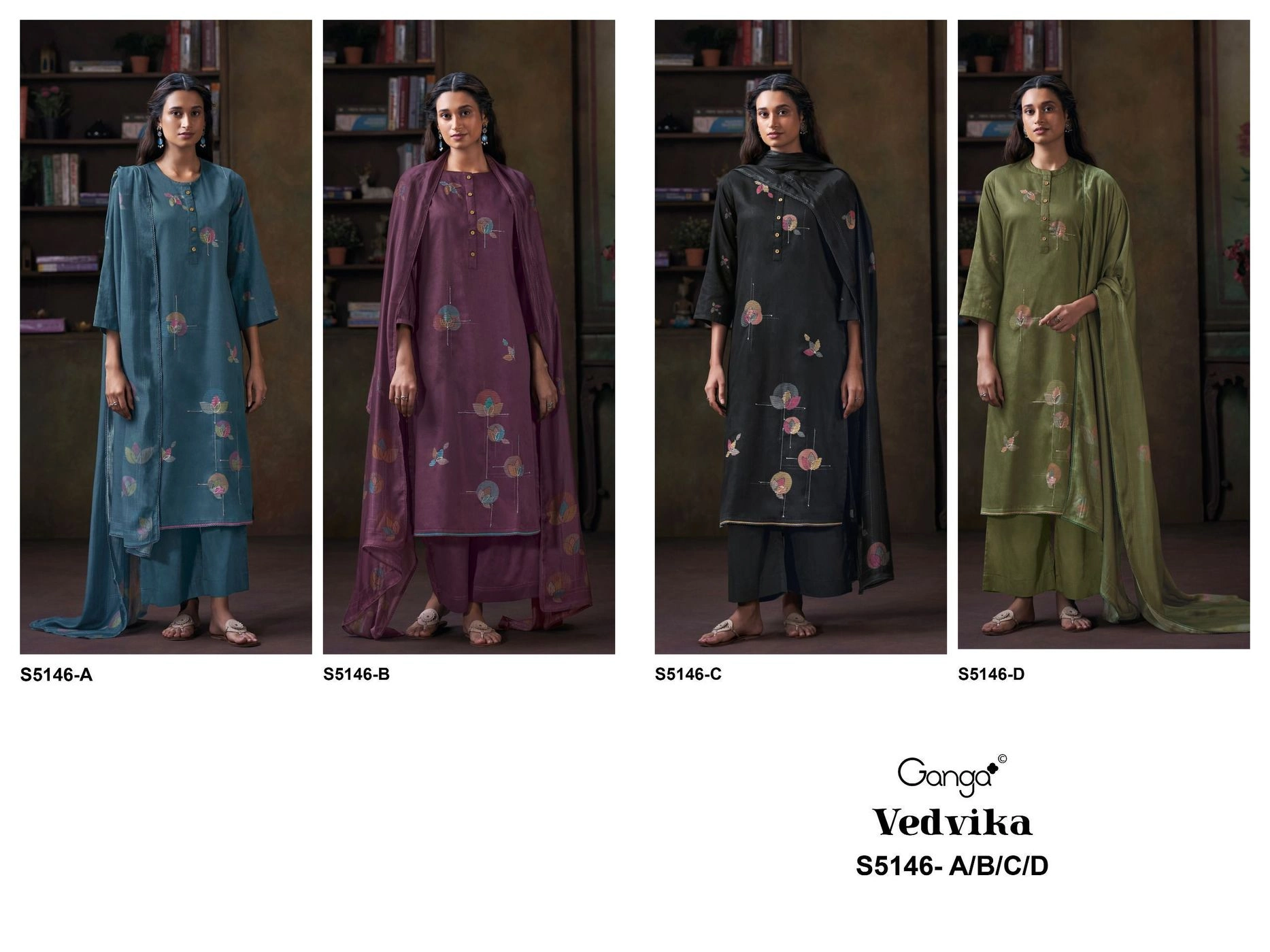 Ganga-Vedvika
S5146(Rs.1760 per piece: total 4 piece) 10