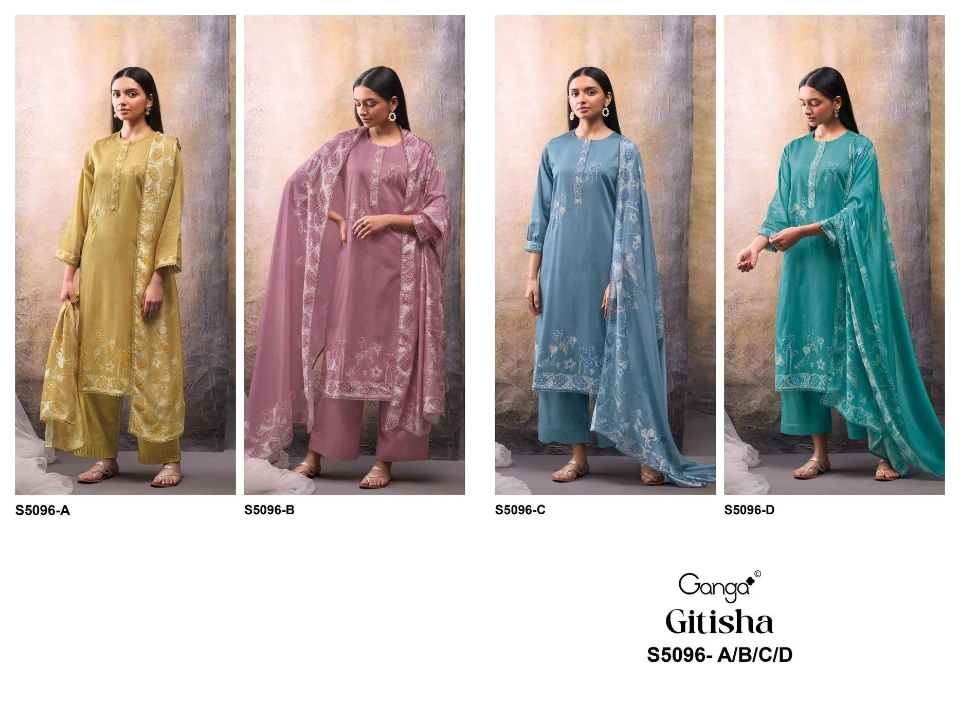 Ganga-Gitisha S5096(Rs.1760 per piece: total 4 piece) 9
