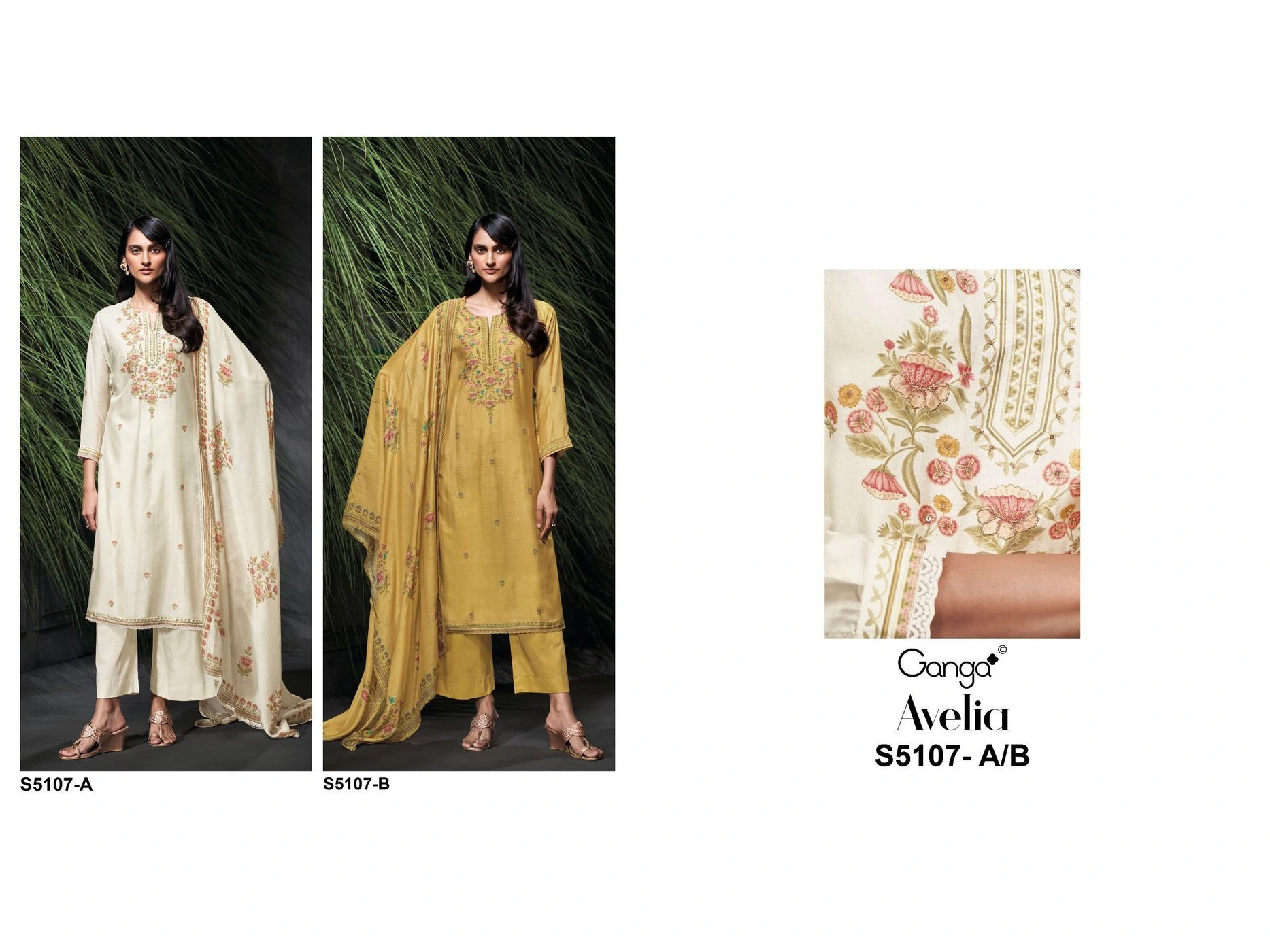 GANGA-Avelia
S5107(Rs.2110 per piece: total 2 piece) 7