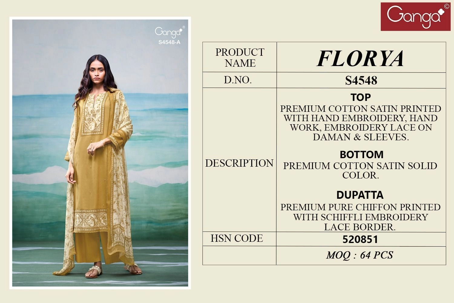 GANGA – FLORYA(Rs.1705 per piece: total 4 piece) 11