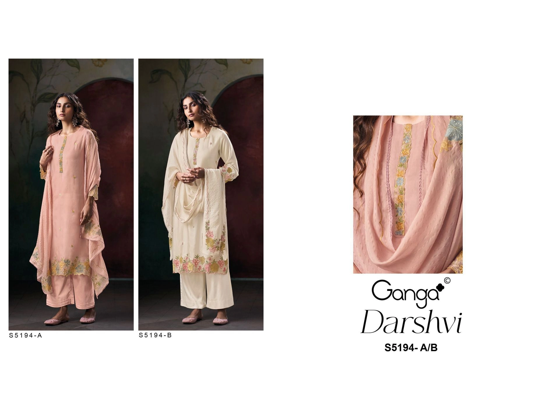 GANGA-Darshvi
S5194(Rs.2795 per piece: total 2 piece) 5