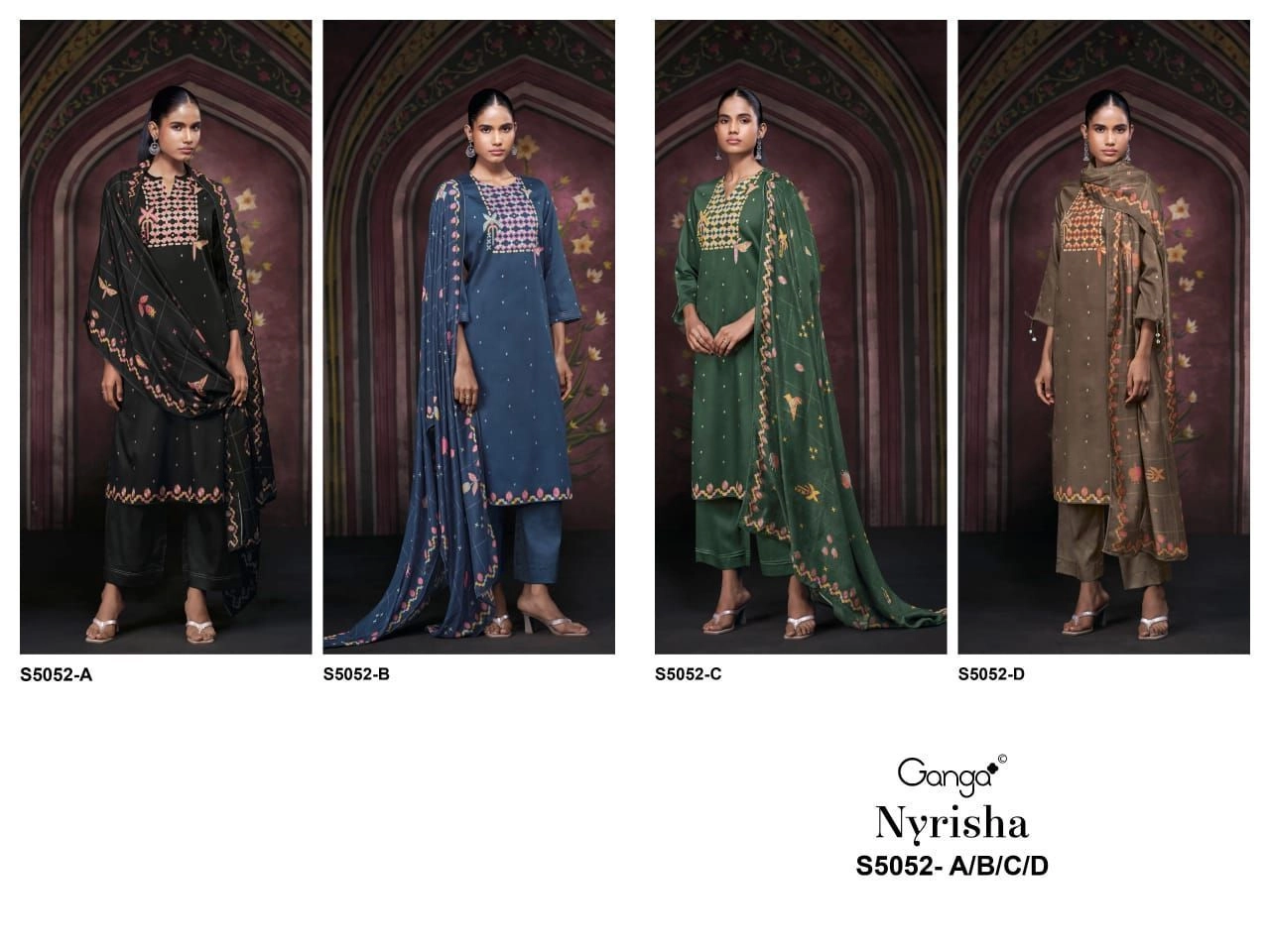 Ganga-Nyrisha
S5052(Rs.1760 per piece: total 4 piece) 10