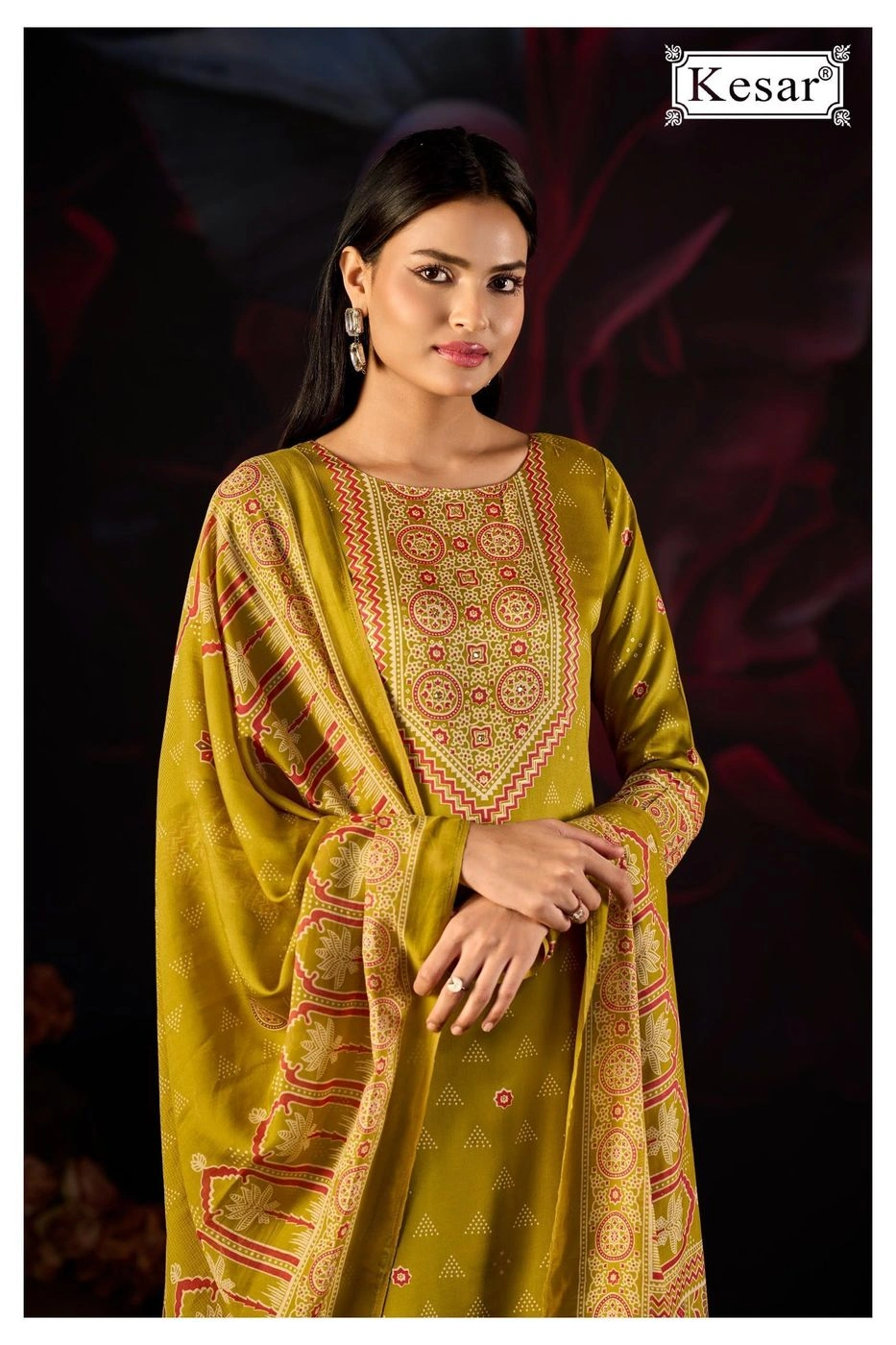 Kesar-EMBERLY 74001(Rs.1225 per piece: total 4 piece) 1