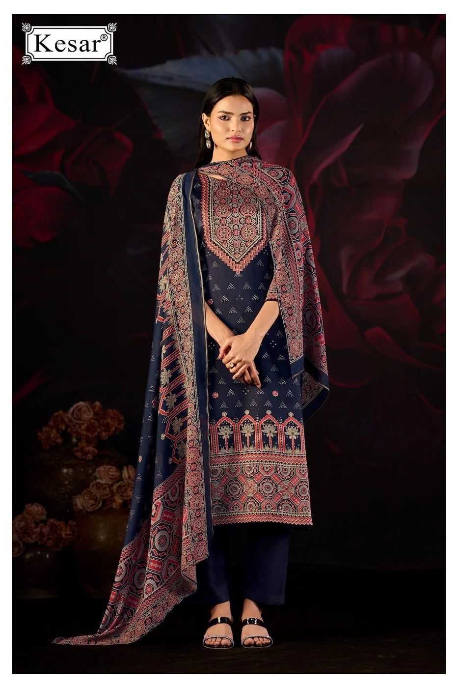 Kesar-EMBERLY 74001(Rs.1225 per piece: total 4 piece) 4
