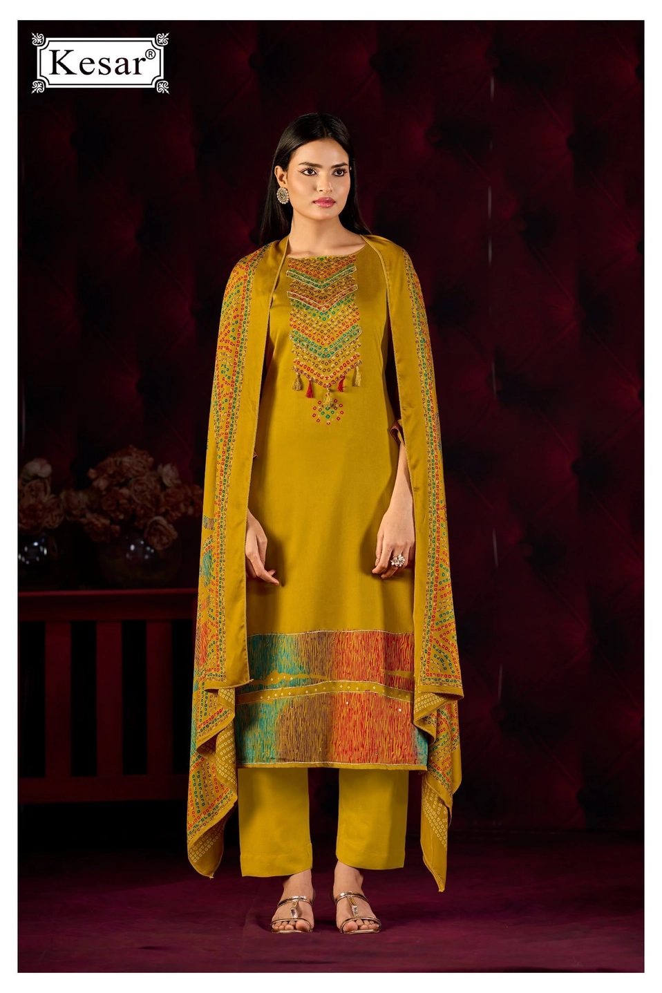 Kesar-EMBERLY 74001(Rs.1225 per piece: total 4 piece) 2