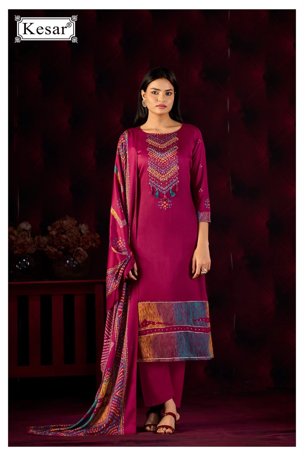 Kesar-EMBERLY 74001(Rs.1225 per piece: total 4 piece) 4