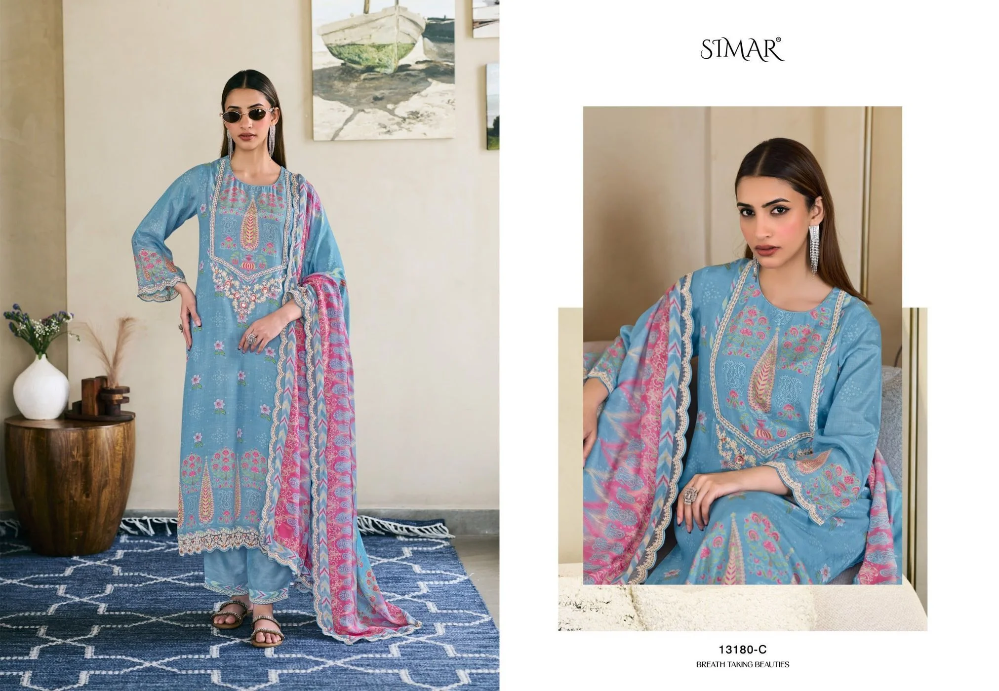 SIMAR-GULMEHR(Rs.1895 per piece: total 4 piece) 1