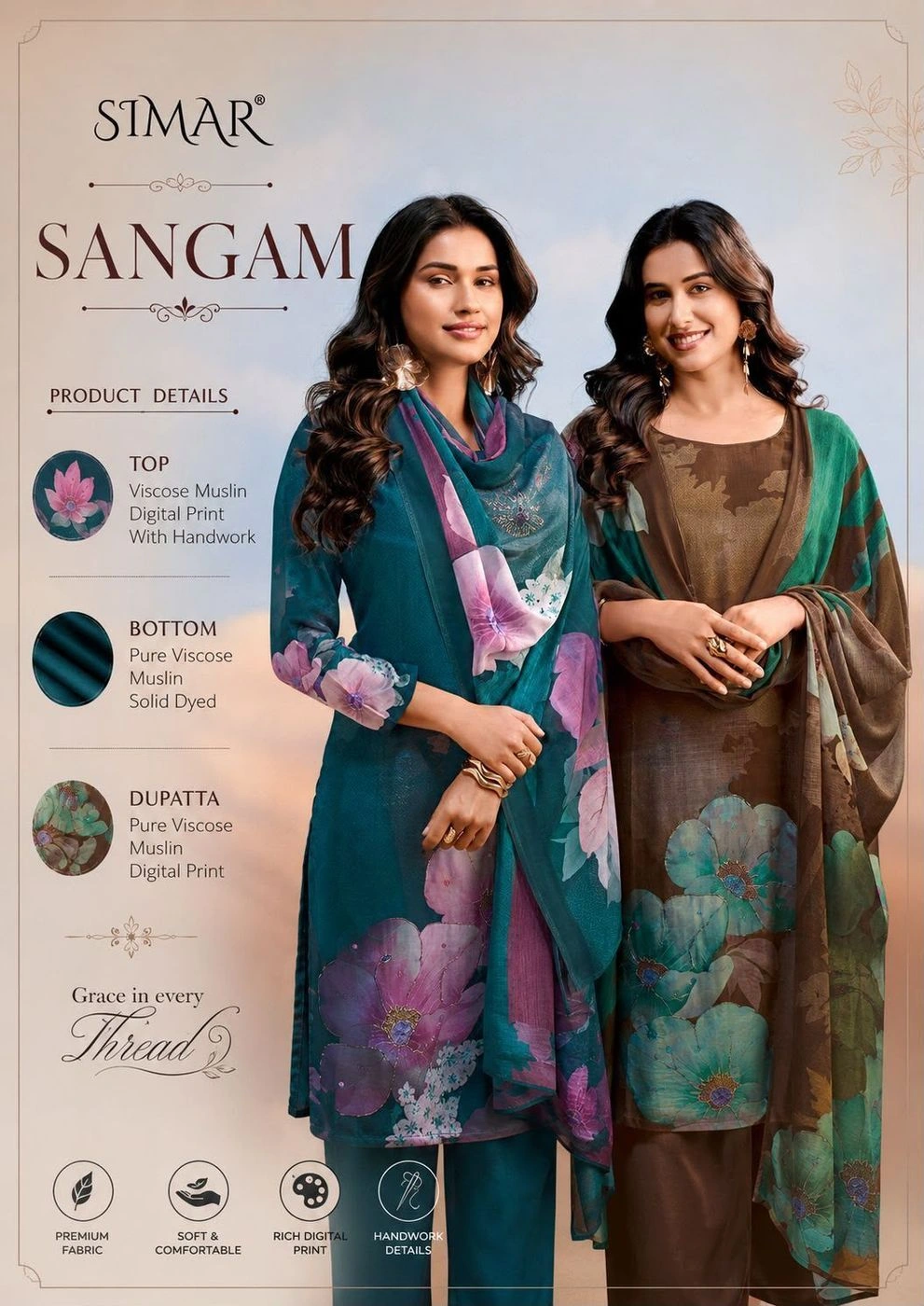 SIMAR-SANGAM(Rs.1495 per piece: total 4 piece) 9