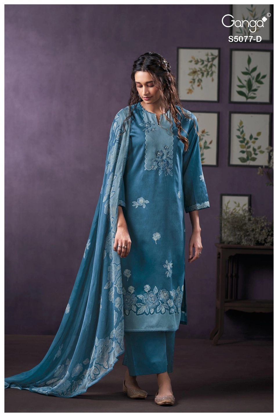 Ganga-SANJEEDA
S5077(Rs.1760 per piece: total 4 piece) 2