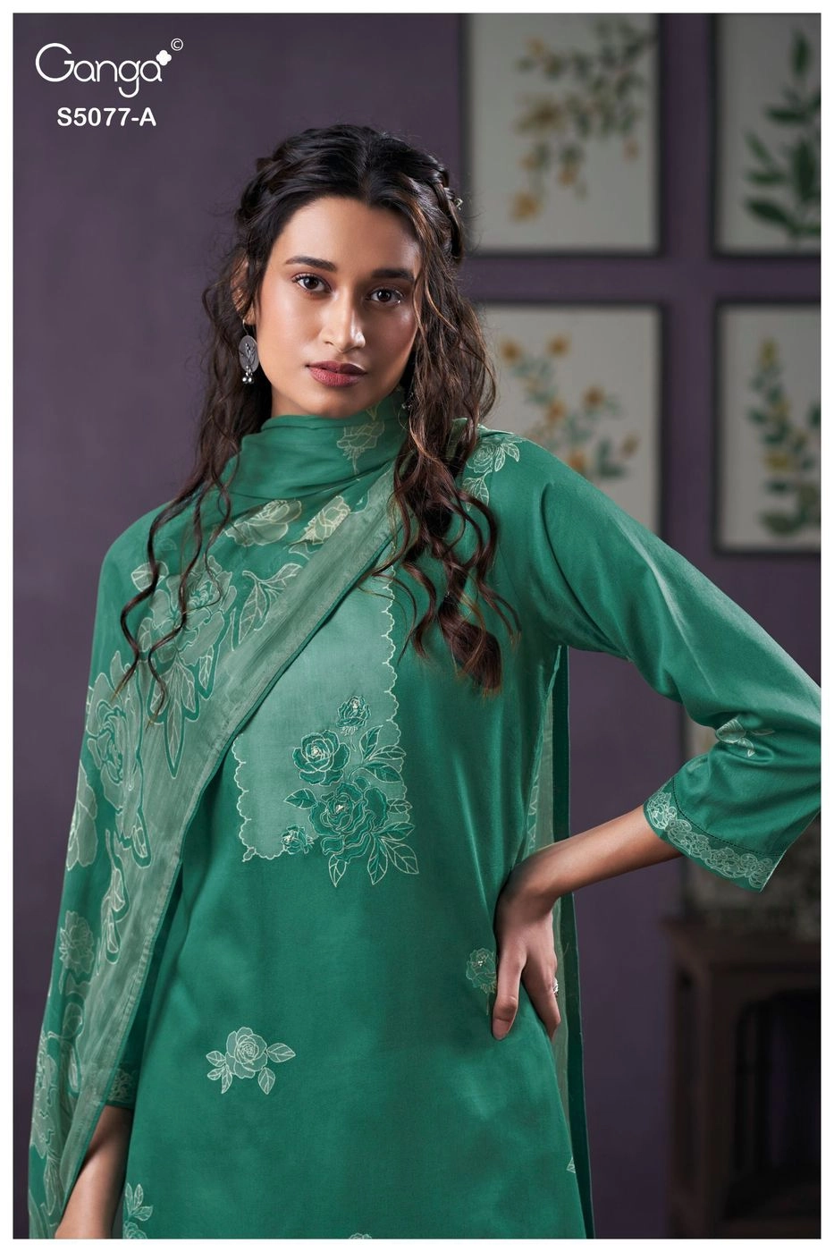 Ganga-SANJEEDA
S5077(Rs.1760 per piece: total 4 piece) 3