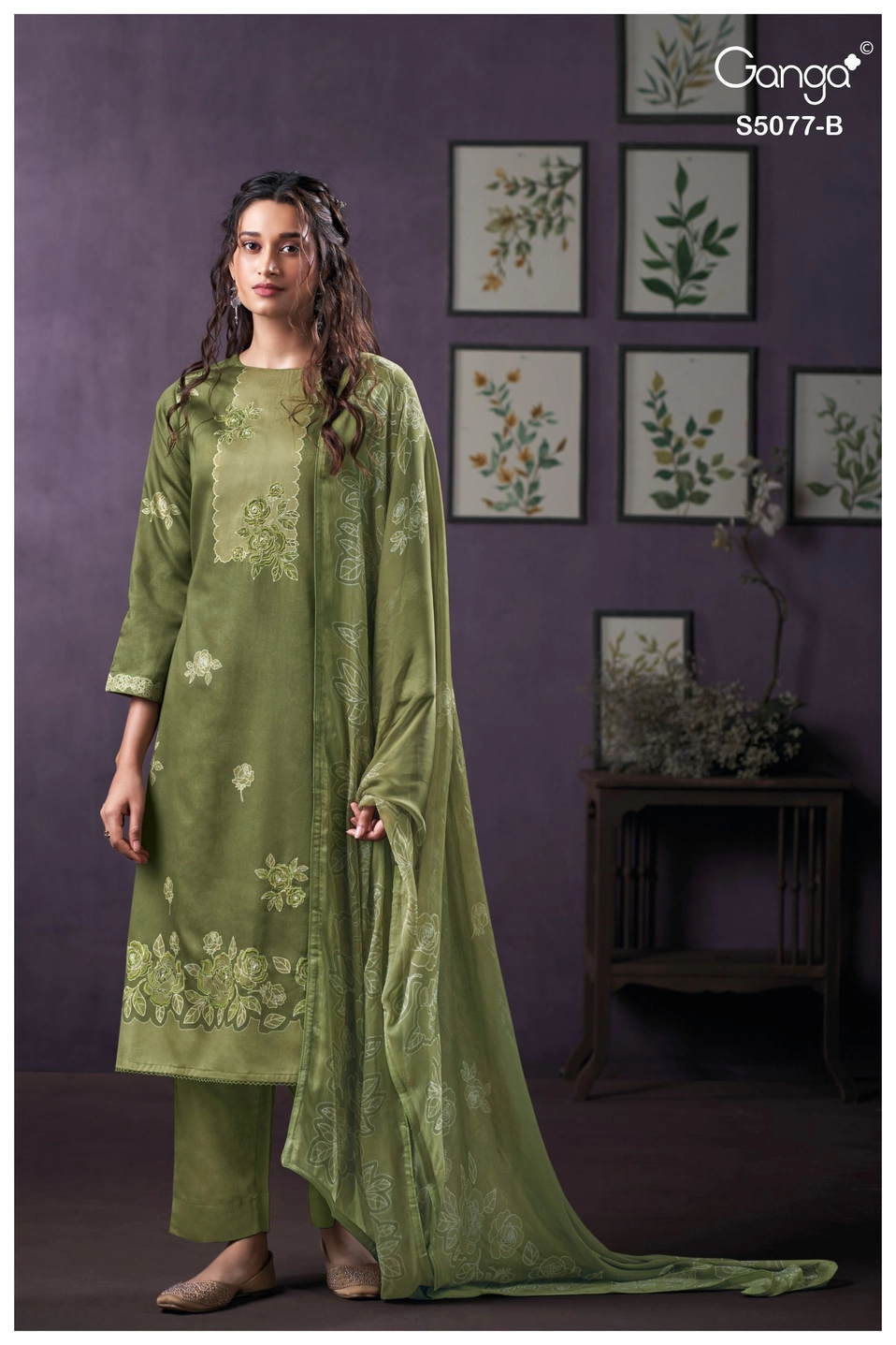 Ganga-SANJEEDA
S5077(Rs.1760 per piece: total 4 piece) 6