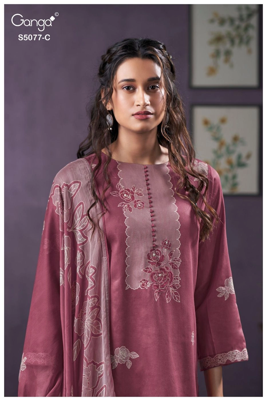 Ganga-SANJEEDA
S5077(Rs.1760 per piece: total 4 piece) 7