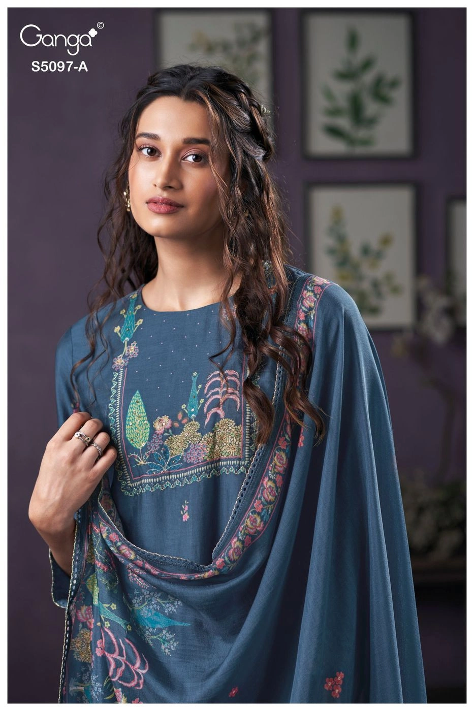 Ganga-AANCHAL
S5097(Rs.2110 per piece: total 2 piece) 3