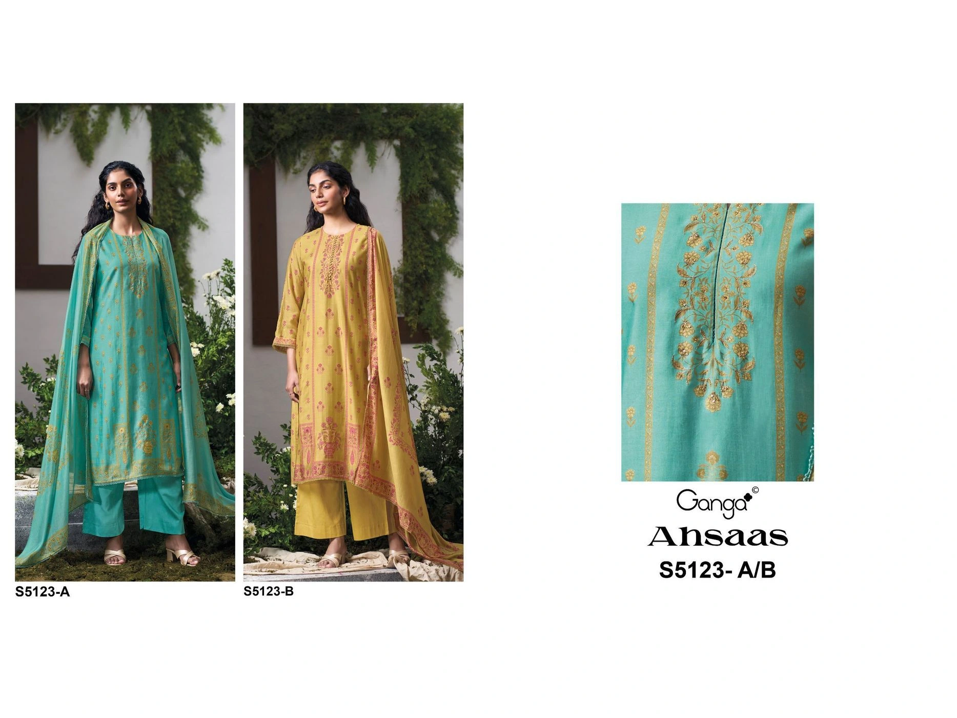 Ganga-Ahsaas
S5123(Rs.2110 per piece: total 2 piece) 5